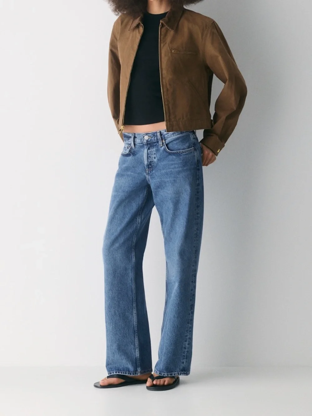 Agolde Low Rise Loose Jeans in Charge - Picture 2 of 9